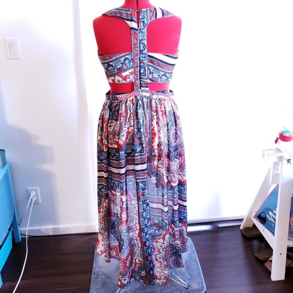 NWOT K by Kersh High-Low Cutout Dress - XL - Picture 3 of 5